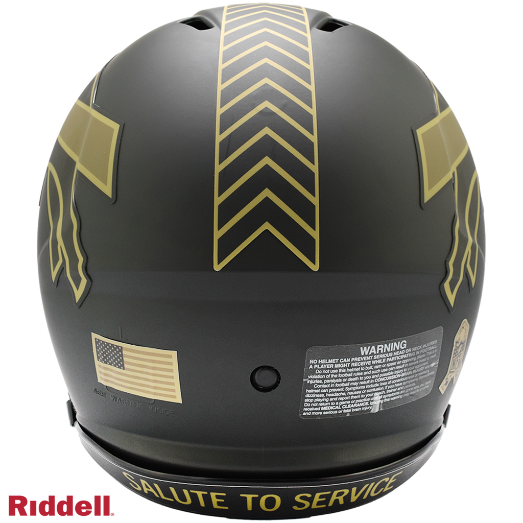 Buffalo Bills Helmet Riddell Authentic Full Size Speed Style Salute To Service 2025 - 11