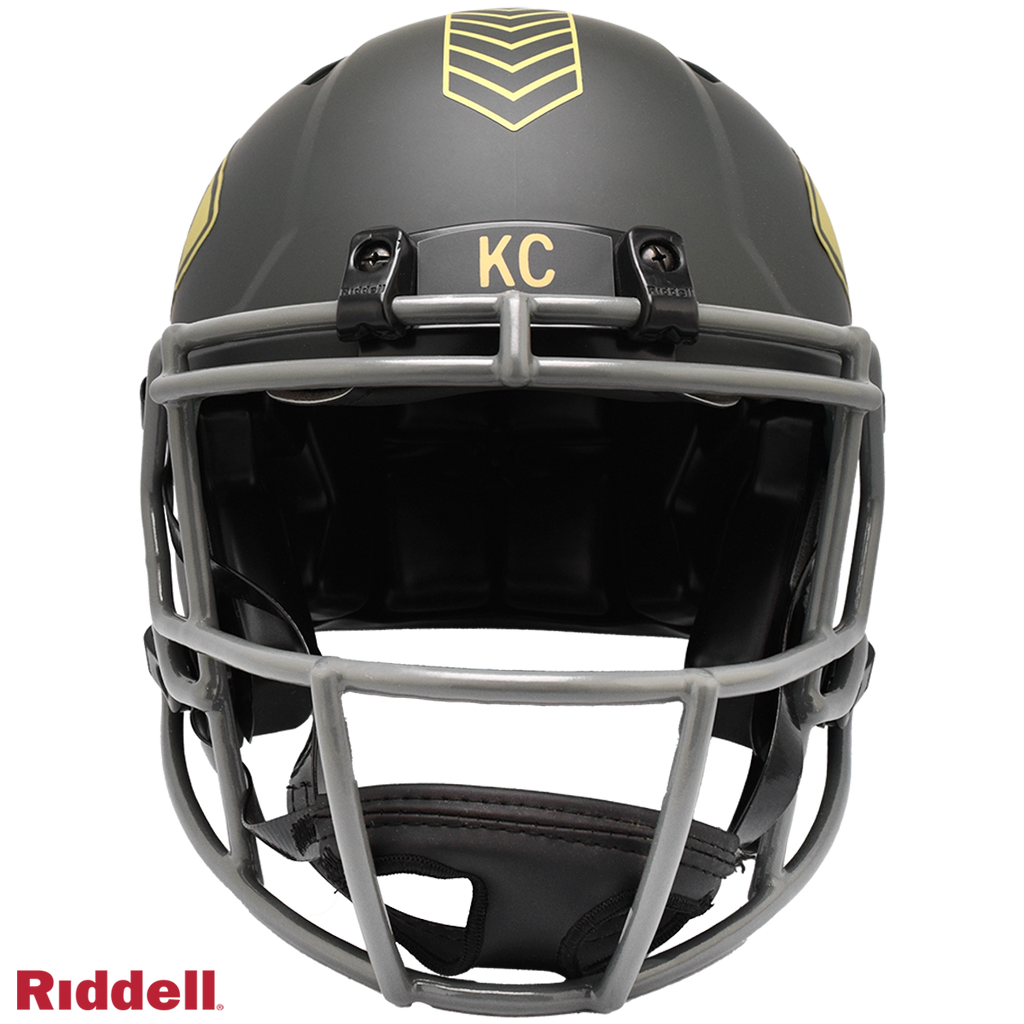 Kansas City Chiefs Helmet Riddell Authentic Full Size Speed Style Salute To Service 2025 - 11