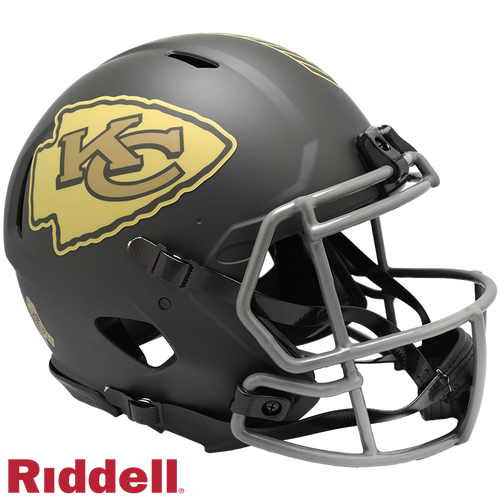Kansas City Chiefs Helmet Riddell Authentic Full Size Speed Style Salute To Service 2025 - 11