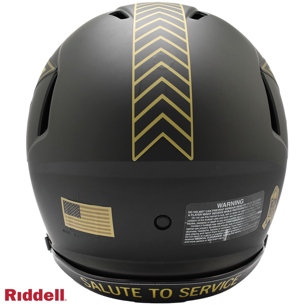 Dallas Cowboys Helmet Riddell Authentic Full Size Speed Style Salute To Service 2025 - 11