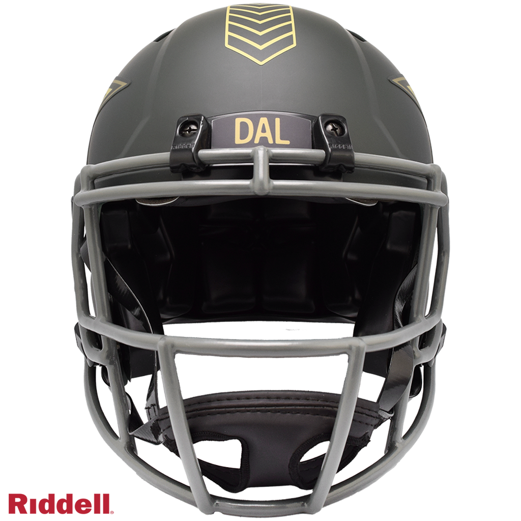 Dallas Cowboys Helmet Riddell Authentic Full Size Speed Style Salute To Service 2025 - 11