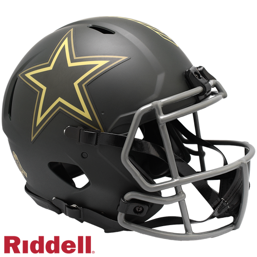 Dallas Cowboys Helmet Riddell Authentic Full Size Speed Style Salute To Service 2025 - 11
