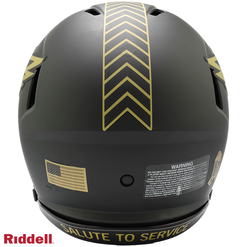 Philadelphia Eagles Helmet Riddell Authentic Full Size Speed Style Salute To Service 2025 - 11