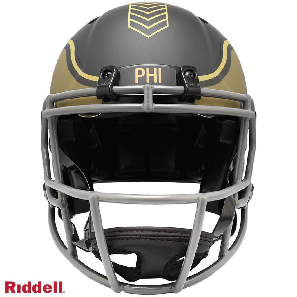 Philadelphia Eagles Helmet Riddell Authentic Full Size Speed Style Salute To Service 2025 - 11