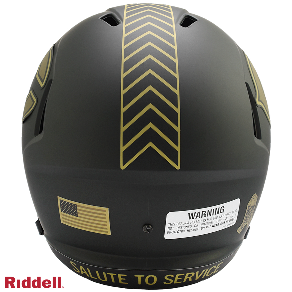 Chicago Bears Helmet Riddell Replica Full Size Speed Style Salute To Service 2025 - 11