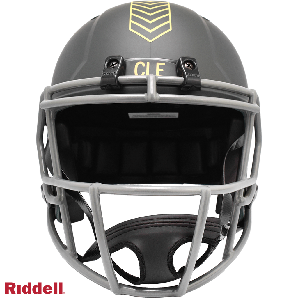 Cleveland Browns Helmet Riddell Replica Full Size Speed Style Salute To Service 2025 - 11