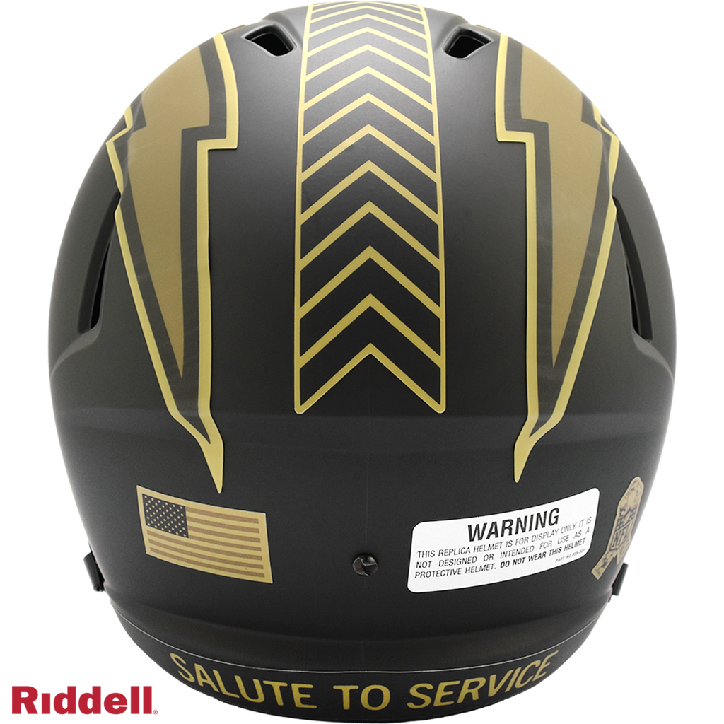 Los Angeles Chargers Helmet Riddell Replica Full Size Speed Style Salute To Service 2025 - 11