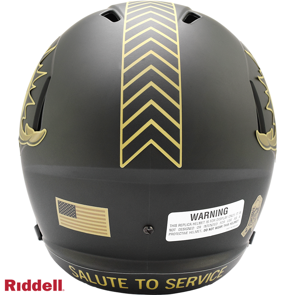 Miami Dolphins Helmet Riddell Replica Full Size Speed Style Salute To Service 2025 - 11