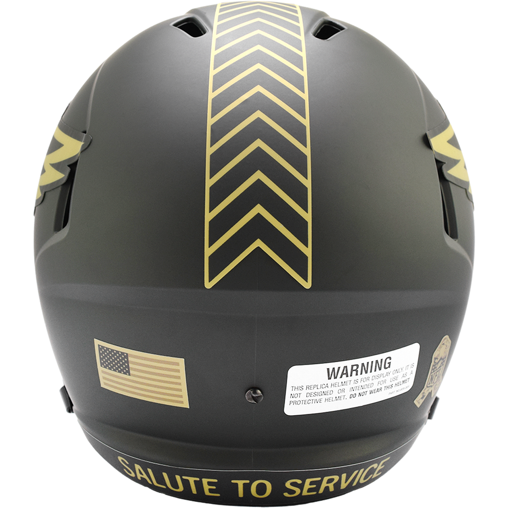 Philadelphia Eagles Helmet Riddell Replica Full Size Speed Style Salute To Service 2025 - 11