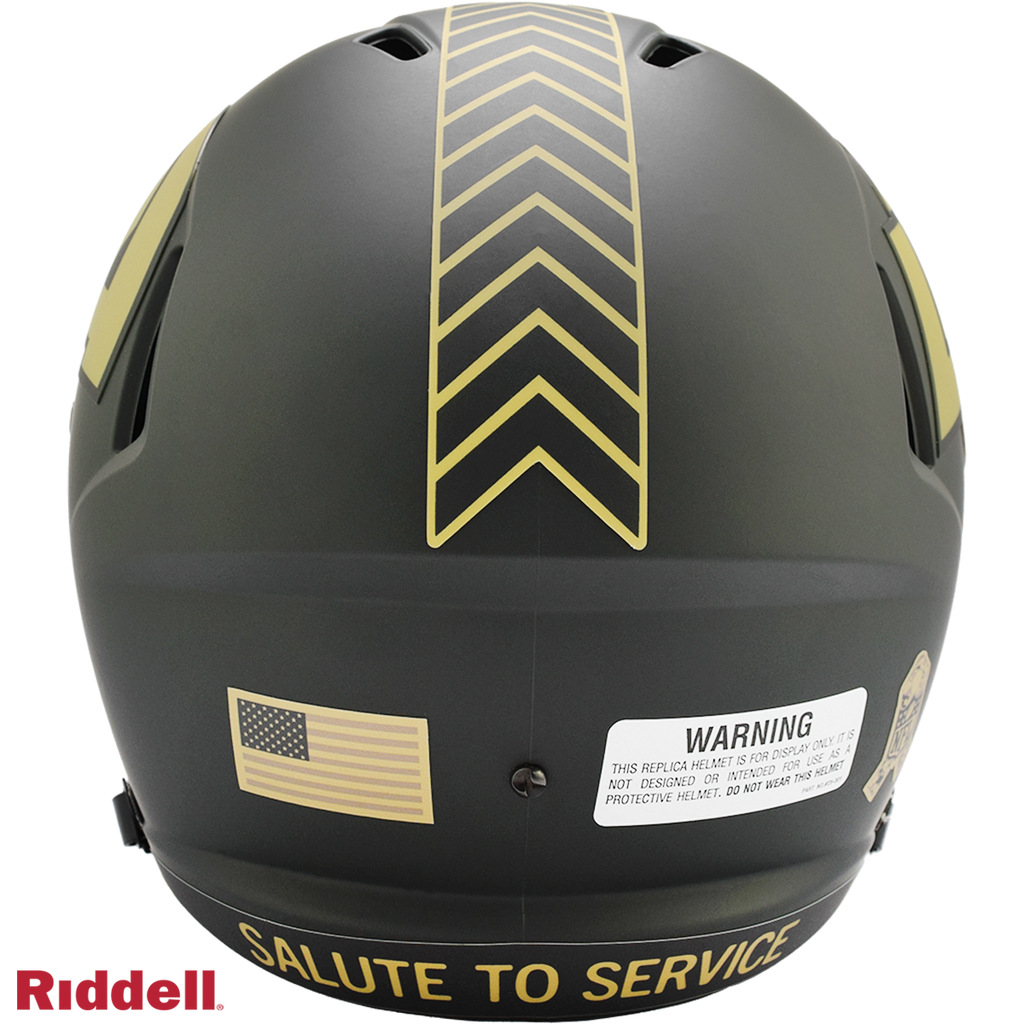 Los Angeles Rams Helmet Riddell Replica Full Size Speed Style Salute To Service 2025 - 11