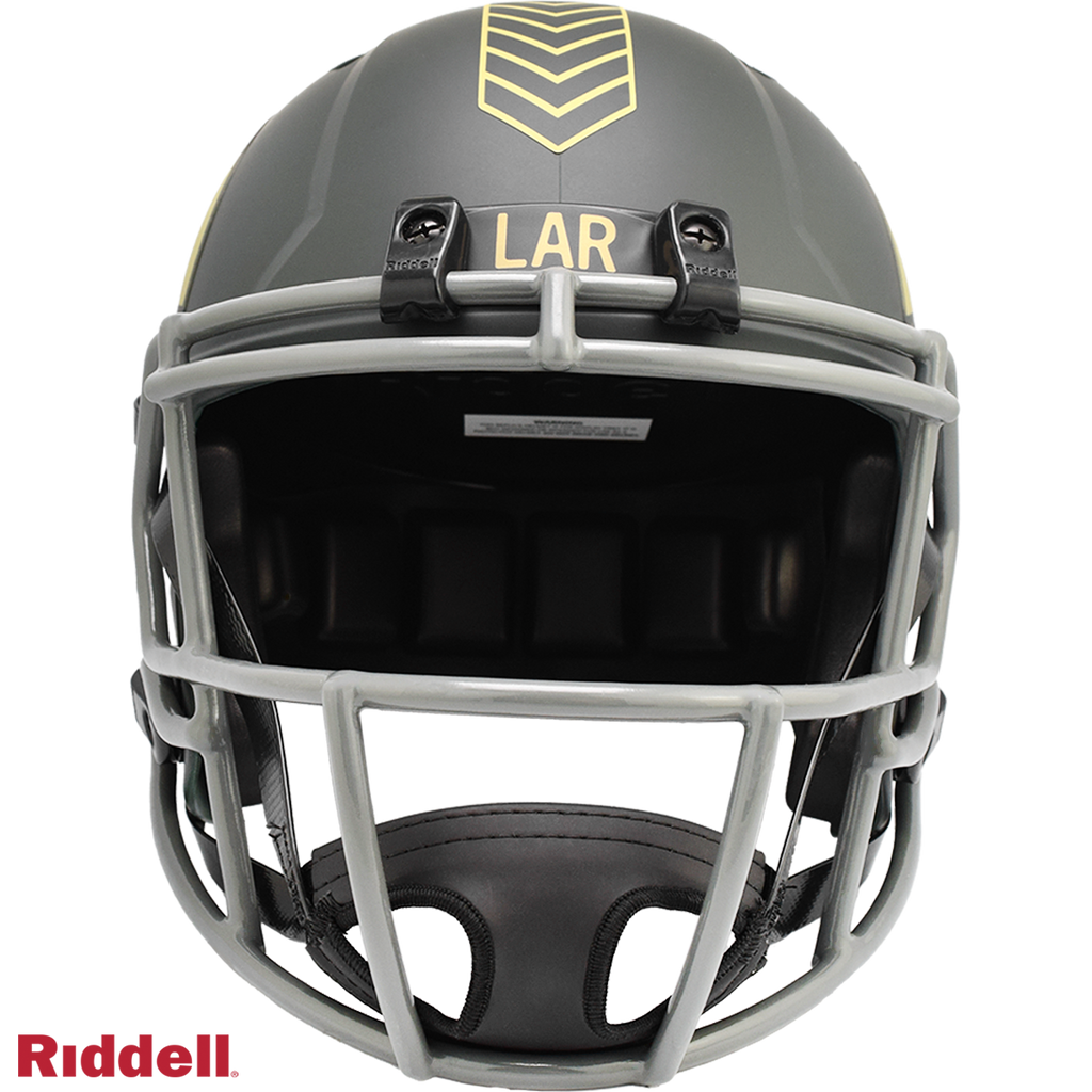 Los Angeles Rams Helmet Riddell Replica Full Size Speed Style Salute To Service 2025 - 11