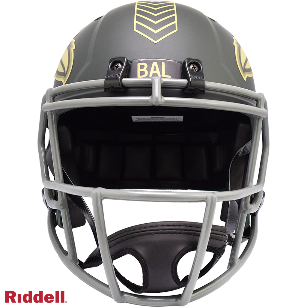 Baltimore Ravens Helmet Riddell Replica Full Size Speed Style Salute To Service 2025 - 11