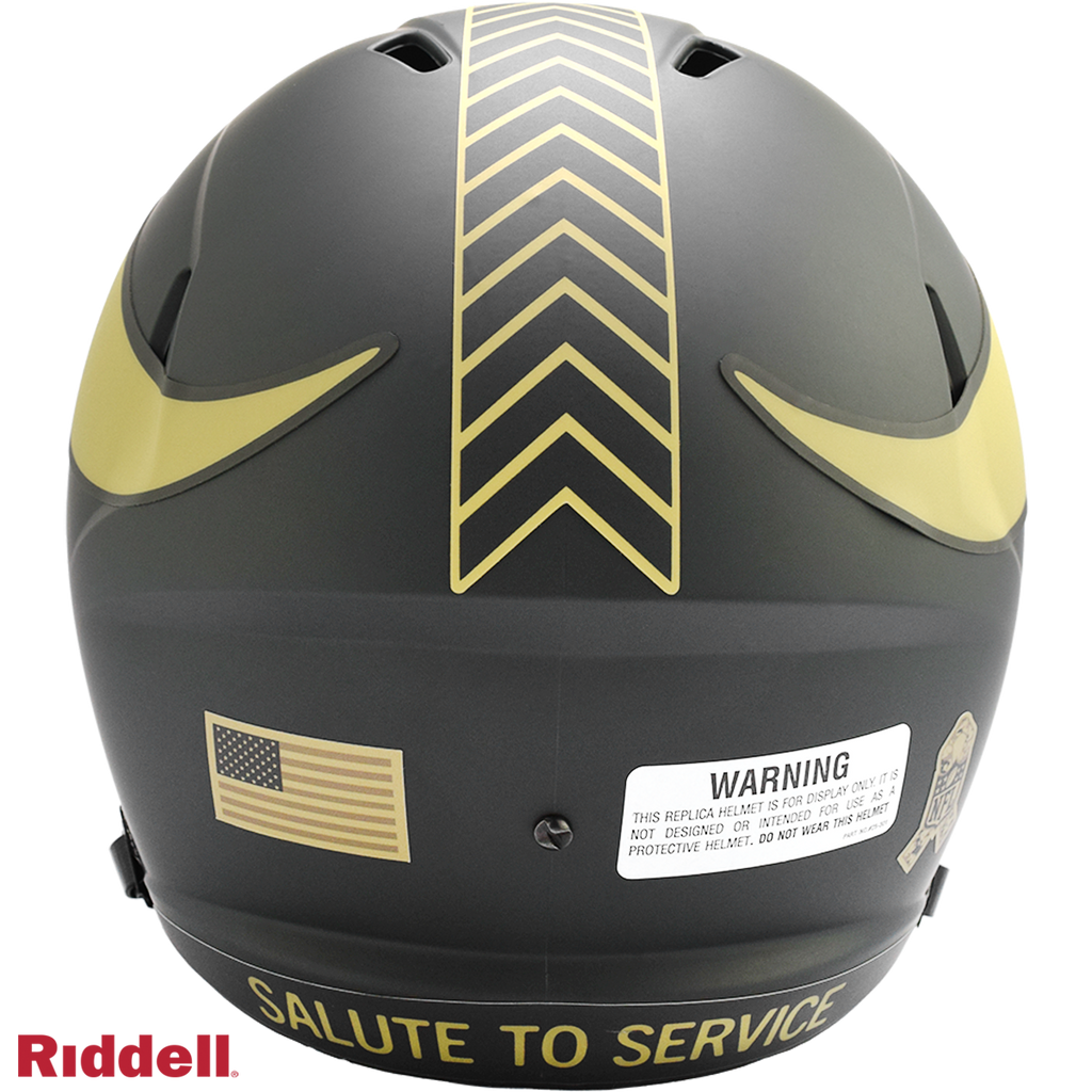 Minnesota Vikings Helmet Riddell Replica Full Size Speed Style Salute To Service 2025 - 11