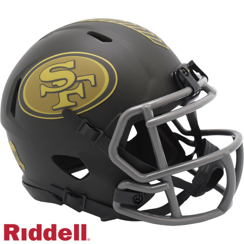 San Francisco 49ers Helmet Riddell Replica Mini Speed Style Salute To Service 2025 - 6
