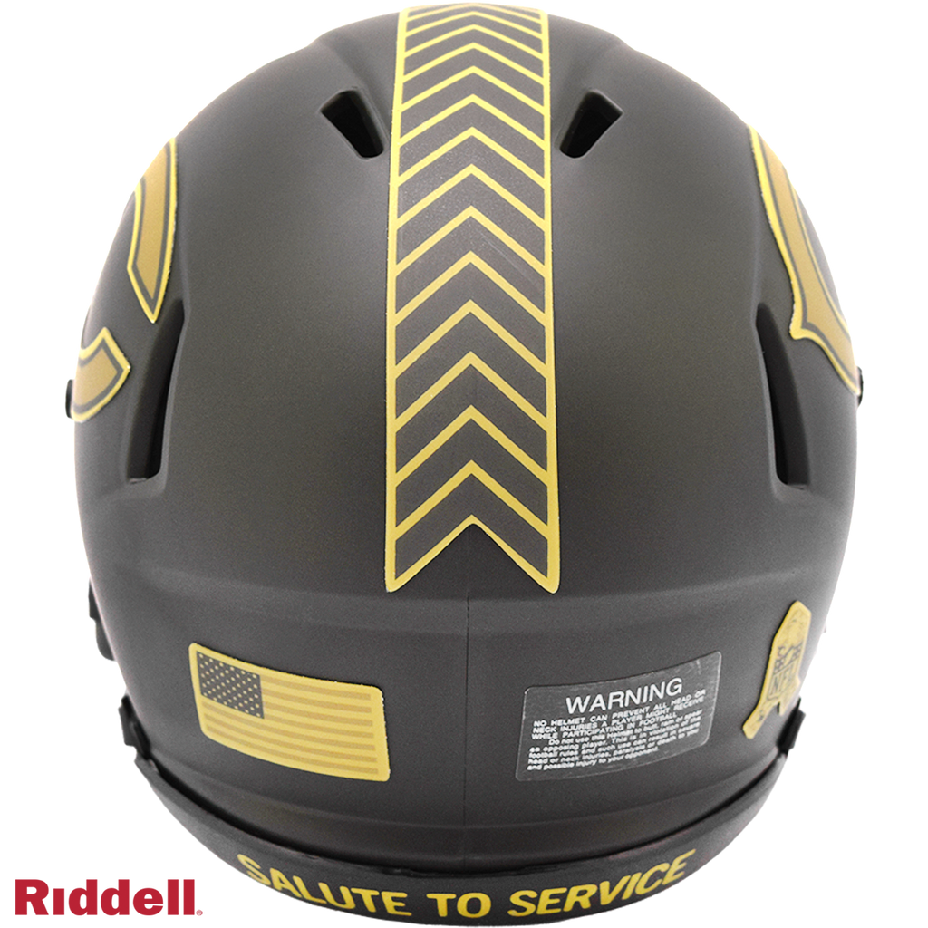 Chicago Bears Helmet Riddell Replica Mini Speed Style Salute To Service 2025 - 6