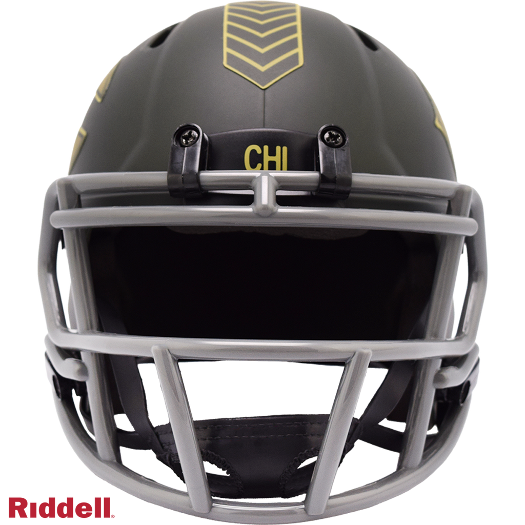 Chicago Bears Helmet Riddell Replica Mini Speed Style Salute To Service 2025 - 6