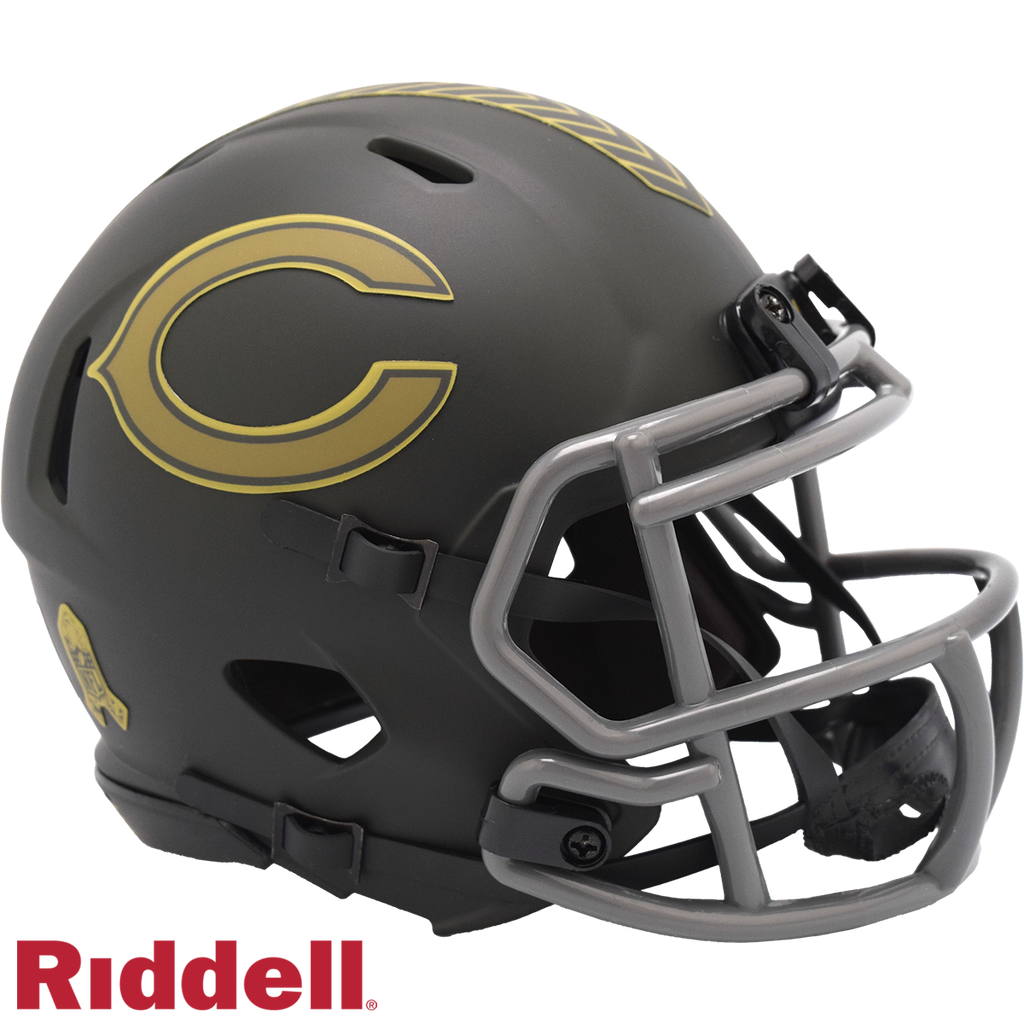Chicago Bears Helmet Riddell Replica Mini Speed Style Salute To Service 2025 - 6