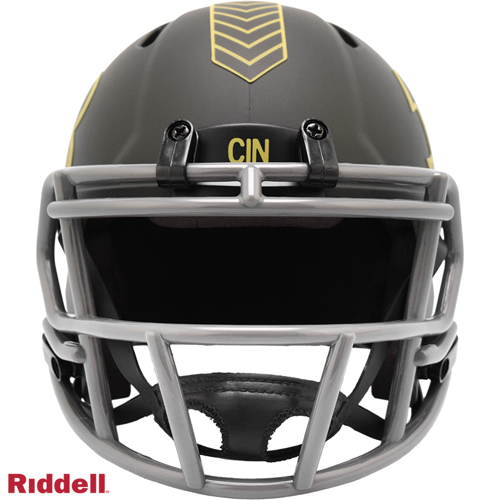 Cincinnati Bengals Helmet Riddell Replica Mini Speed Style Salute To Service 2025 - 6