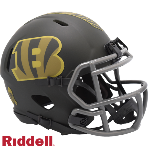 Cincinnati Bengals Helmet Riddell Replica Mini Speed Style Salute To Service 2025 - 6