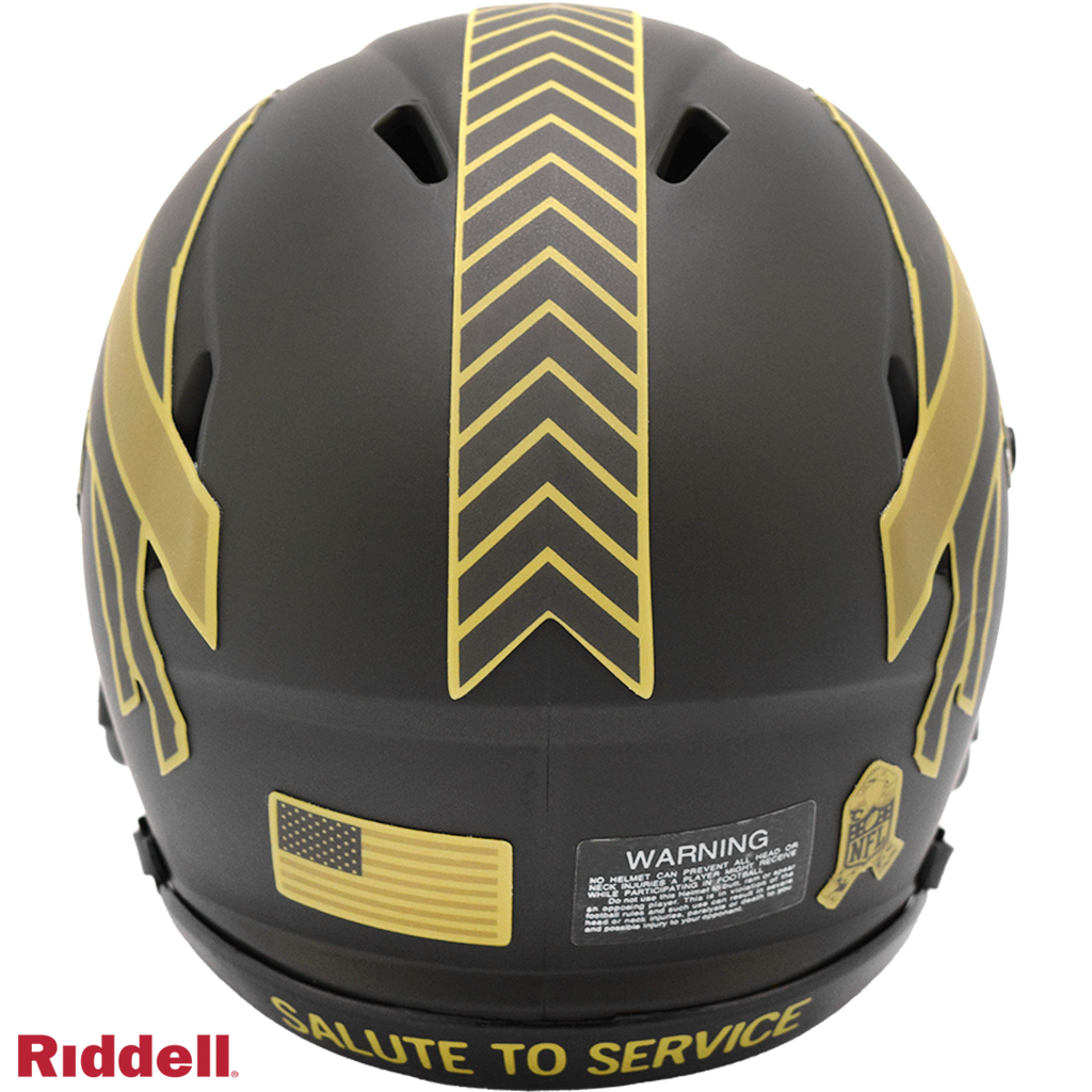 Buffalo Bills Helmet Riddell Replica Mini Speed Style Salute To Service 2025 - 6