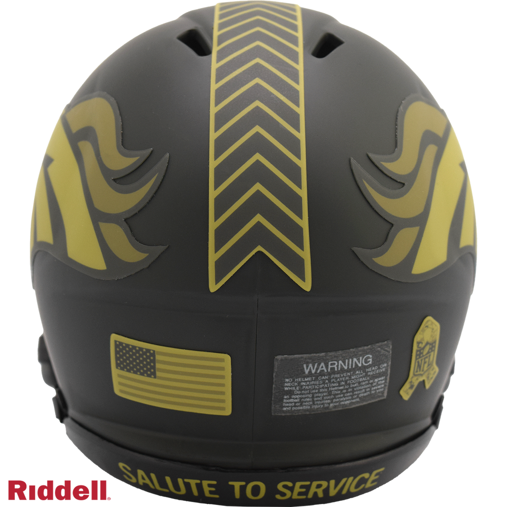 Denver Broncos Helmet Riddell Replica Mini Speed Style Salute To Service 2025 - 6
