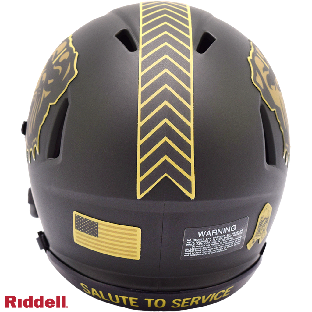 Cleveland Browns Helmet Riddell Replica Mini Speed Style Salute To Service 2025 - 6