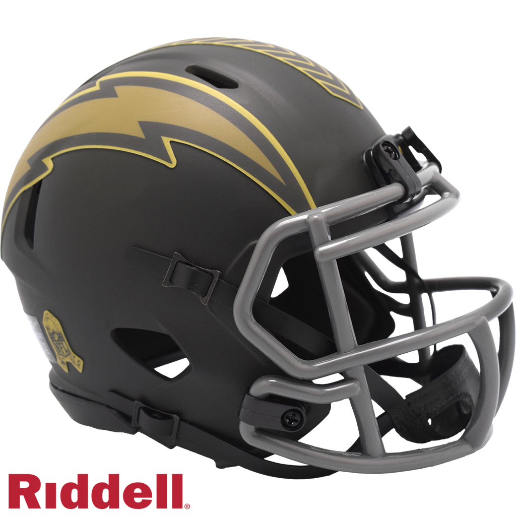 Los Angeles Chargers Helmet Riddell Replica Mini Speed Style Salute To Service 2025 - 6