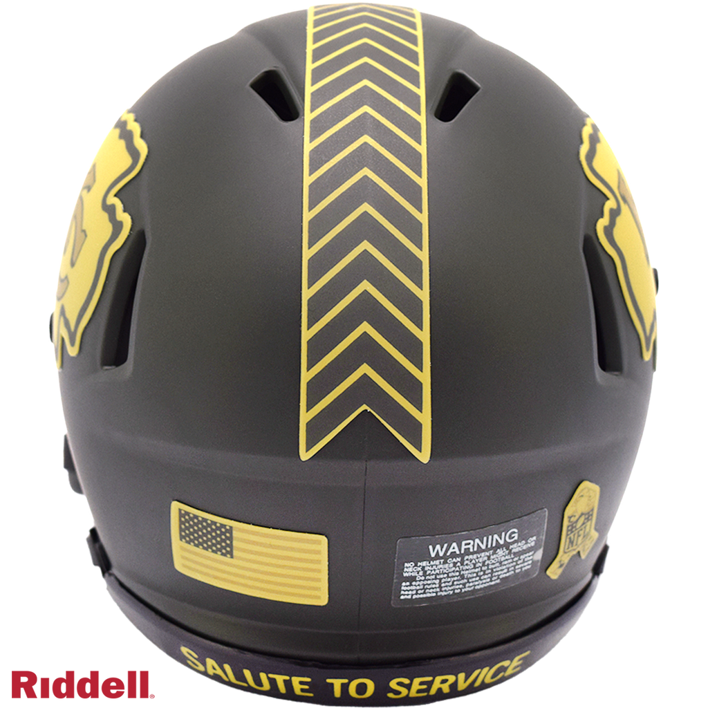 Kansas City Chiefs Helmet Riddell Replica Mini Speed Style Salute To Service 2025 - 6
