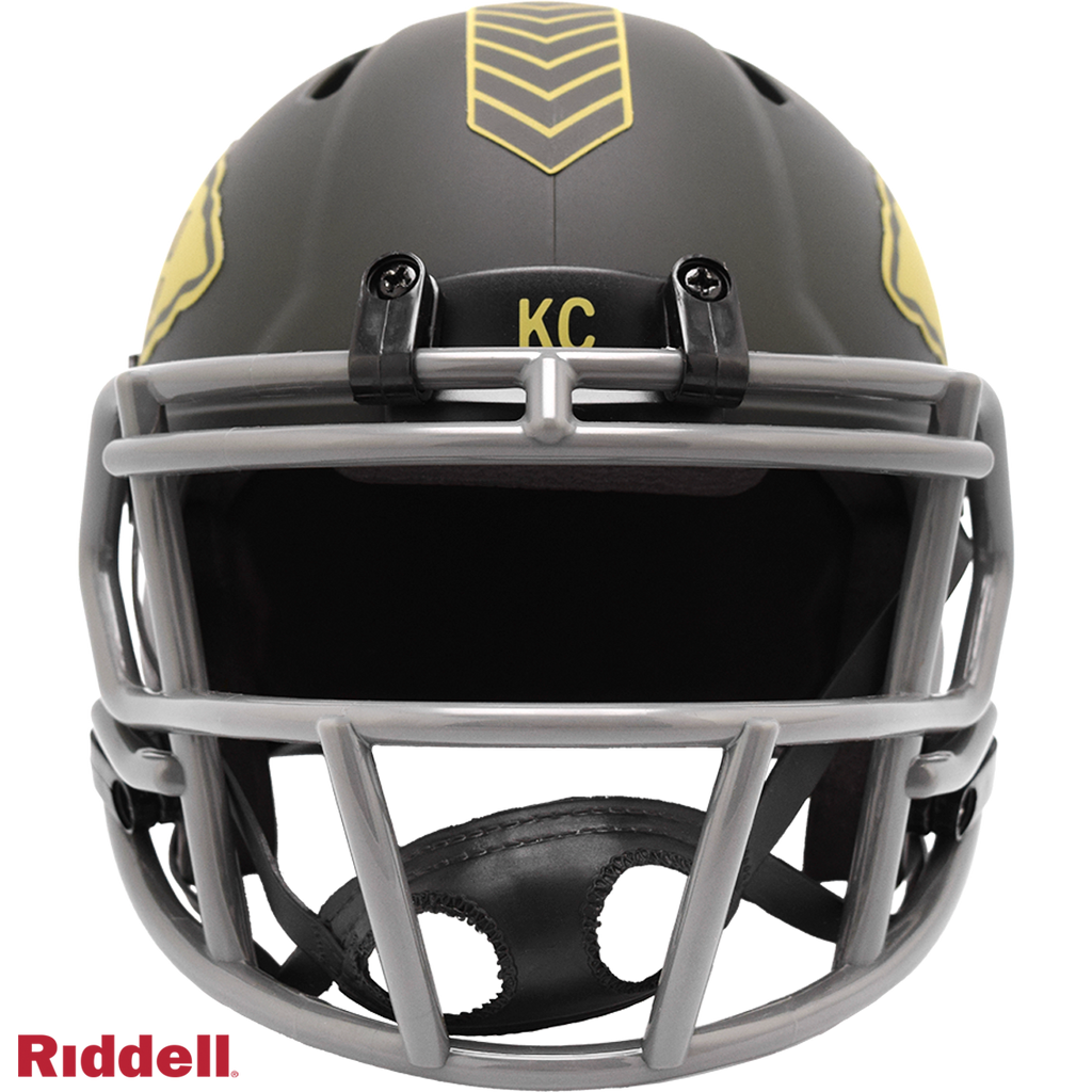 Kansas City Chiefs Helmet Riddell Replica Mini Speed Style Salute To Service 2025 - 6