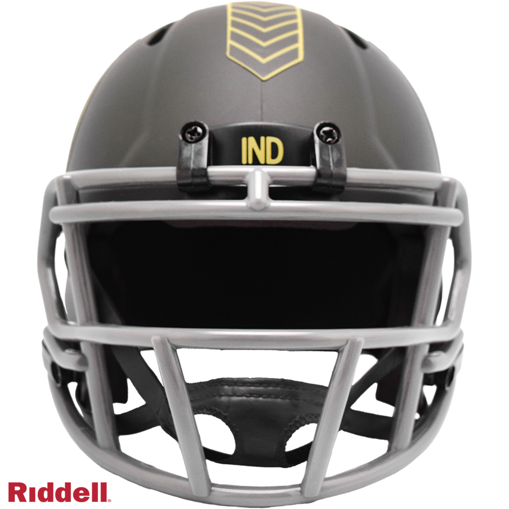 Indianapolis Colts Helmet Riddell Replica Mini Speed Style Salute To Service 2025 - 6