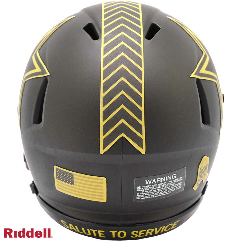 Dallas Cowboys Helmet Riddell Replica Mini Speed Style Salute To Service 2025 - 6