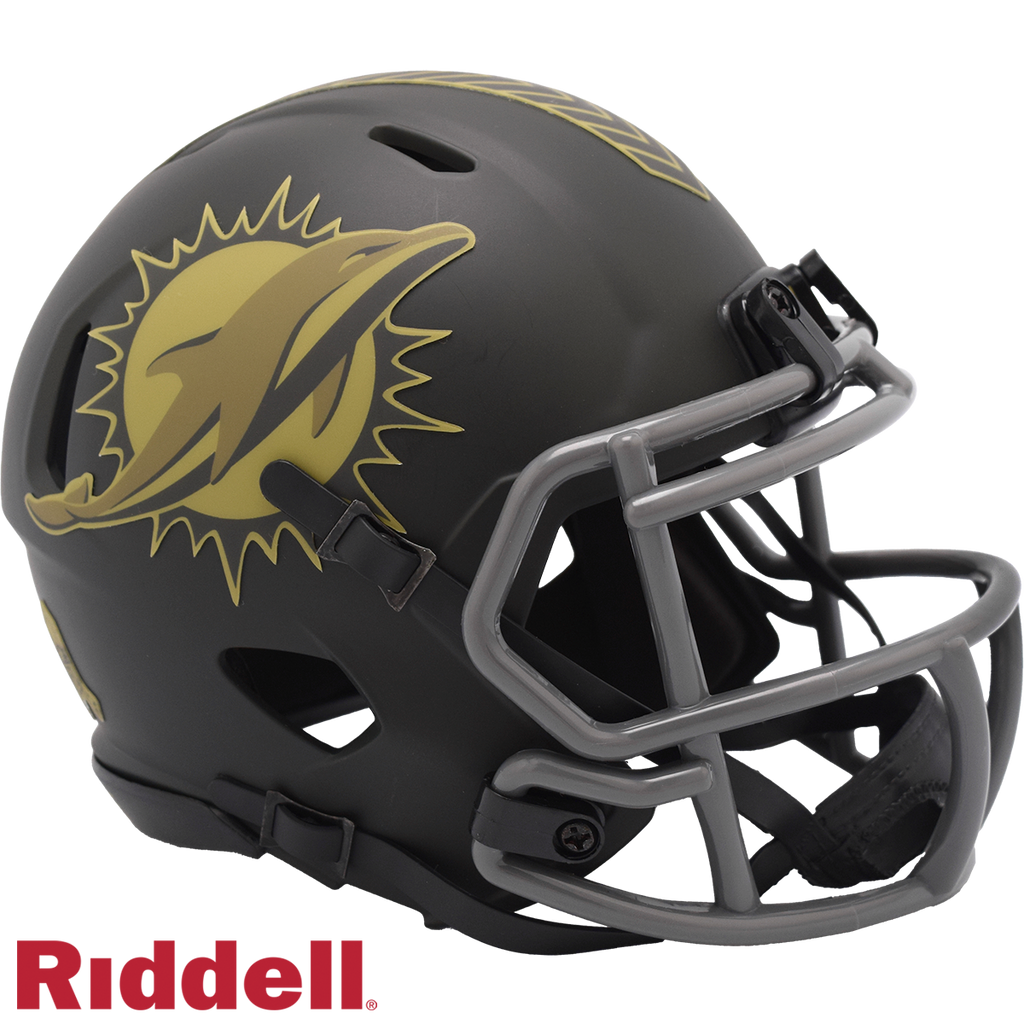 Miami Dolphins Helmet Riddell Replica Mini Speed Style Salute To Service 2025 - 6