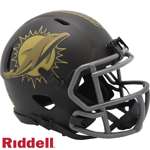 Miami Dolphins Helmet Riddell Replica Mini Speed Style Salute To Service 2025 - 6