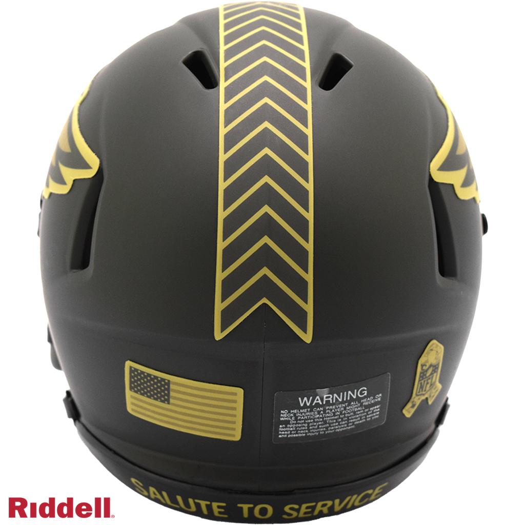 Philadelphia Eagles Helmet Riddell Replica Mini Speed Style Salute To Service 2025 - 6