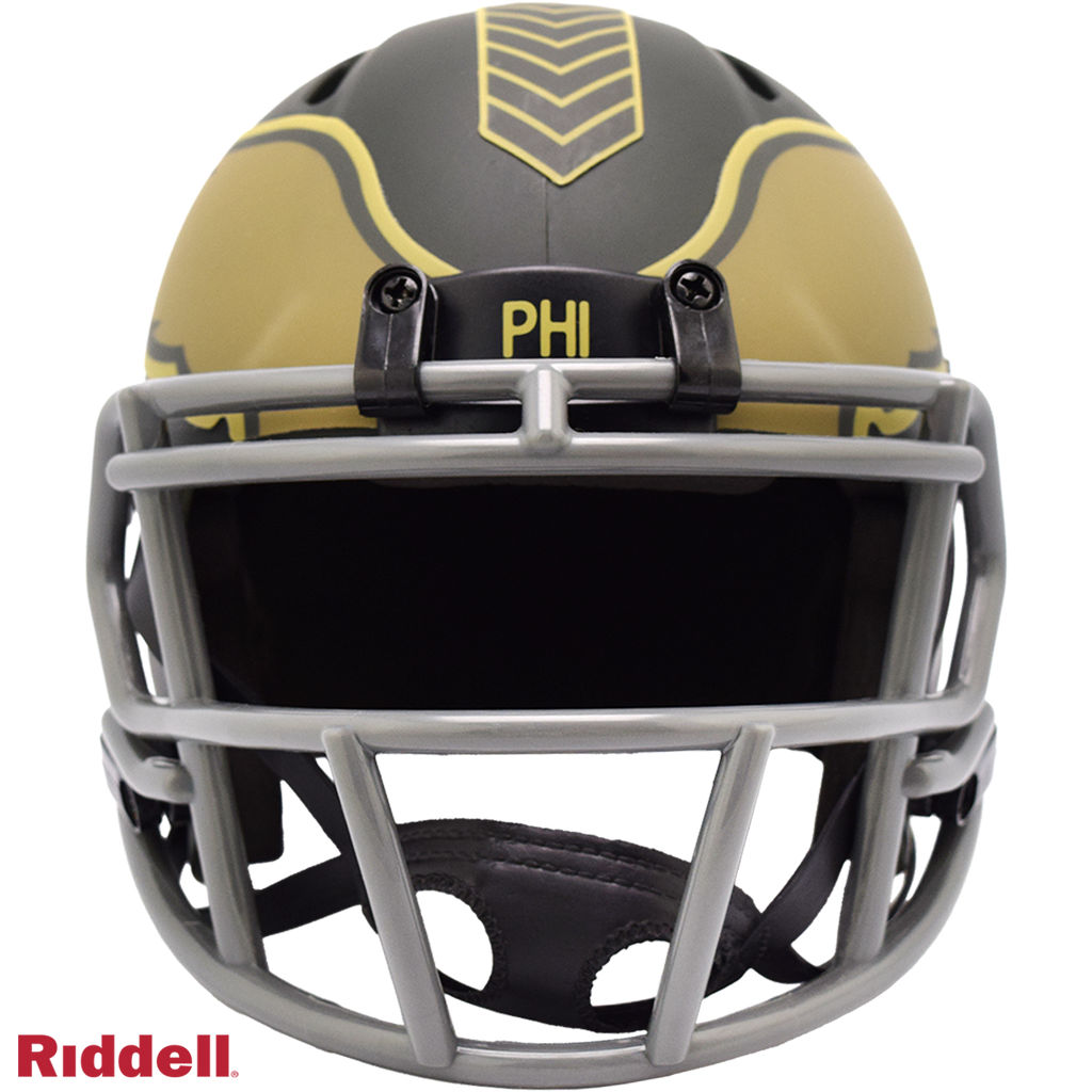 Philadelphia Eagles Helmet Riddell Replica Mini Speed Style Salute To Service 2025 - 6