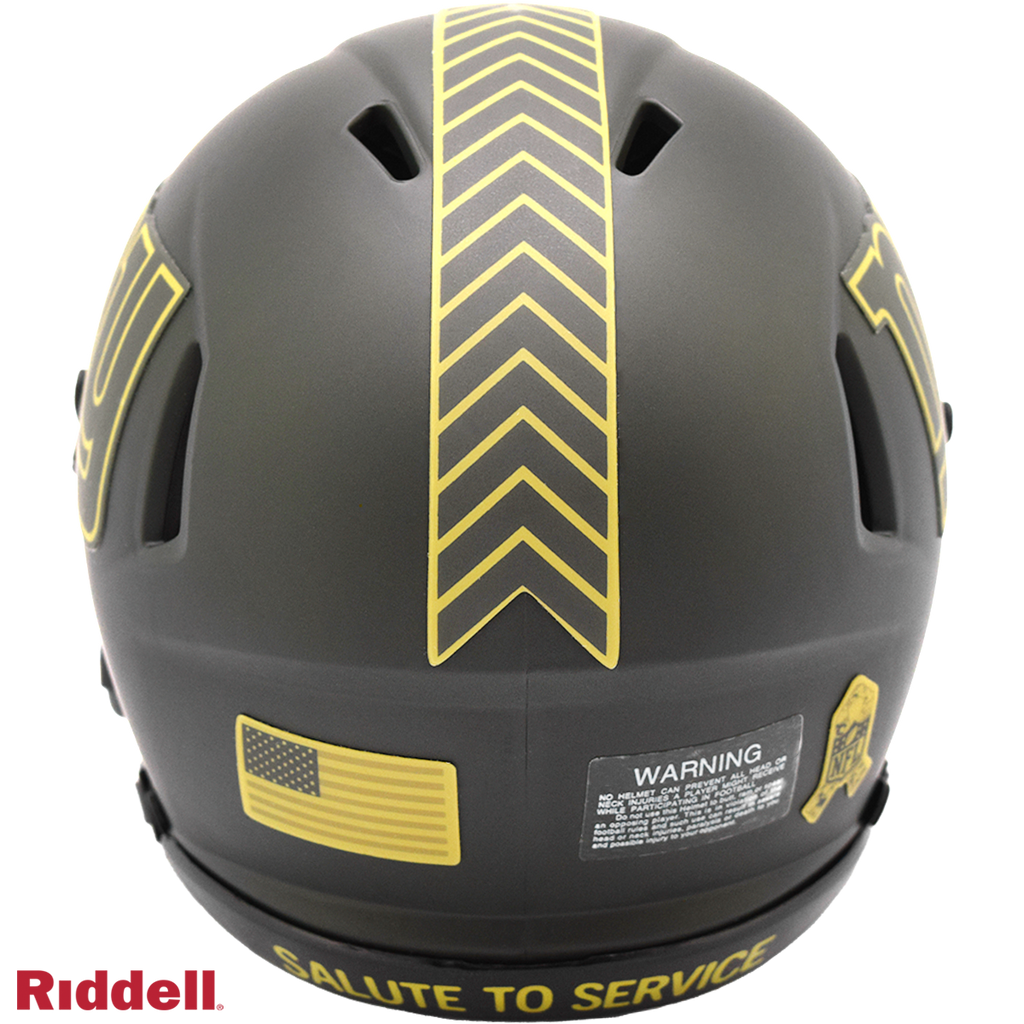 New York Giants Helmet Riddell Replica Mini Speed Style Salute To Service 2025 - 6