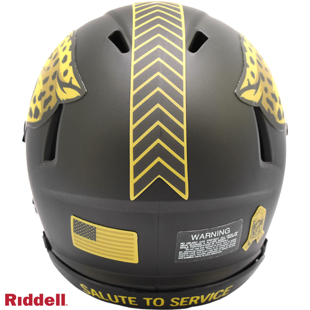 Jacksonville Jaguars Helmet Riddell Replica Mini Speed Style Salute To Service 2025 - 6