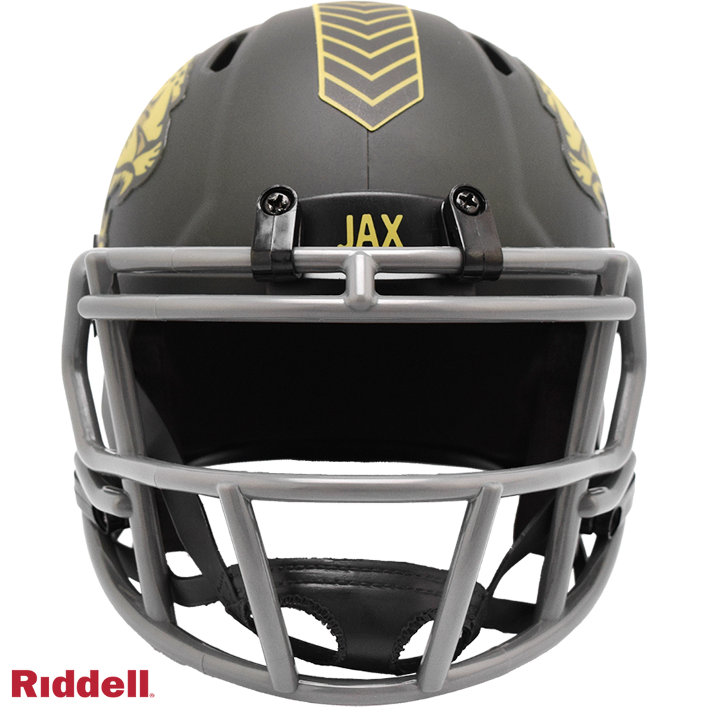 Jacksonville Jaguars Helmet Riddell Replica Mini Speed Style Salute To Service 2025 - 6