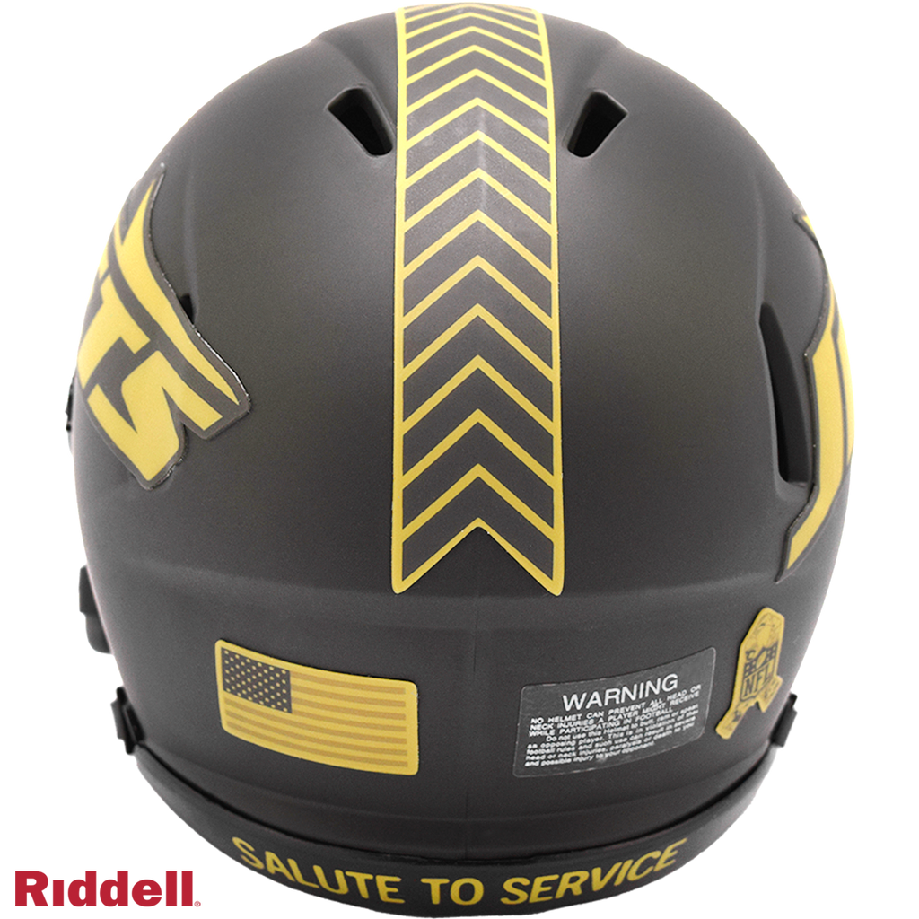 New York Jets Helmet Riddell Replica Mini Speed Style Salute To Service 2025 - 6