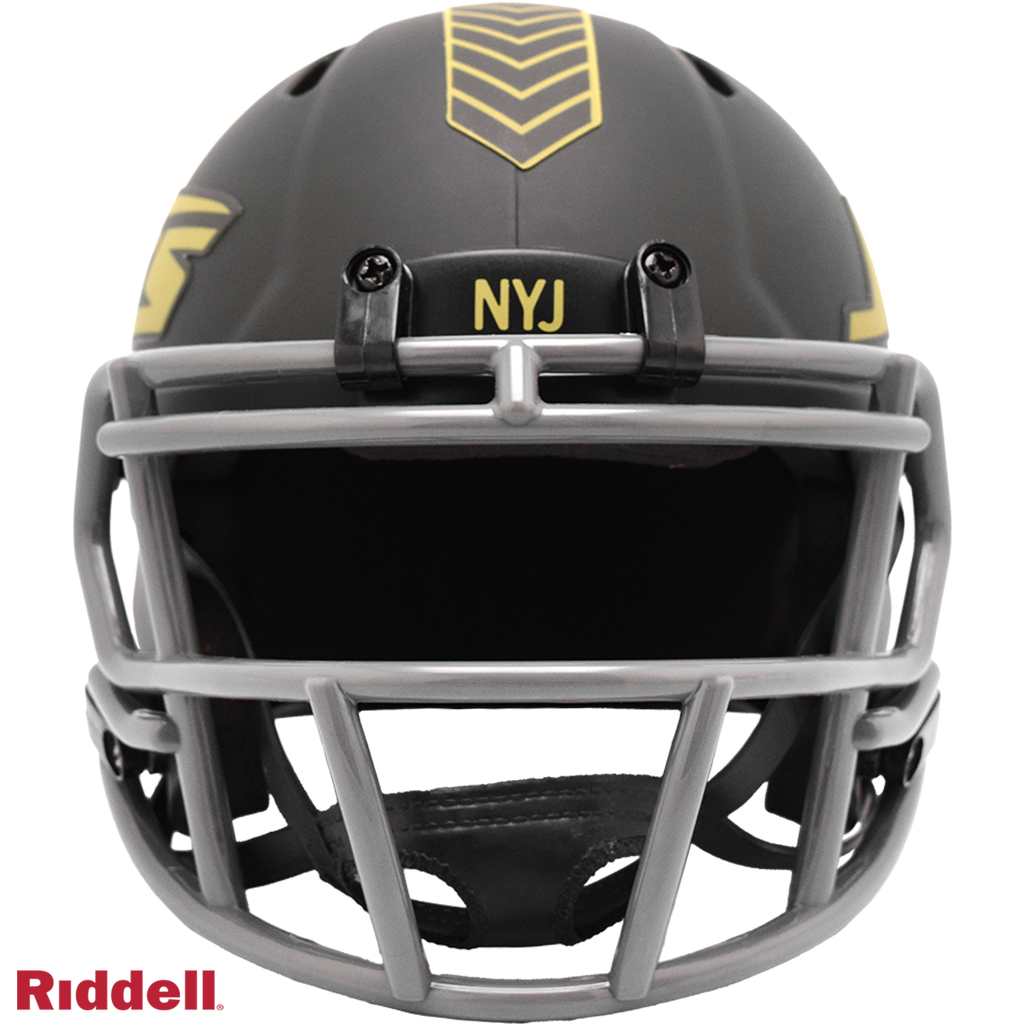 New York Jets Helmet Riddell Replica Mini Speed Style Salute To Service 2025 - 6