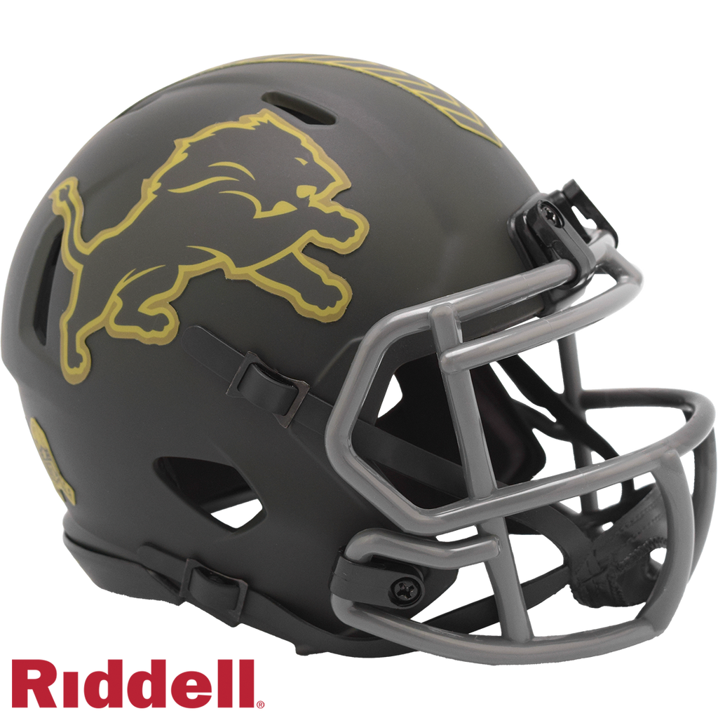 Detroit Lions Helmet Riddell Replica Mini Speed Style Salute To Service 2025 - 6