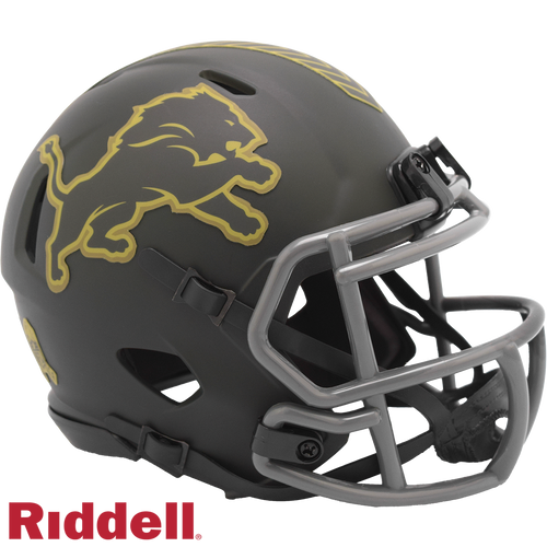 Detroit Lions Helmet Riddell Replica Mini Speed Style Salute To Service 2025 - 6
