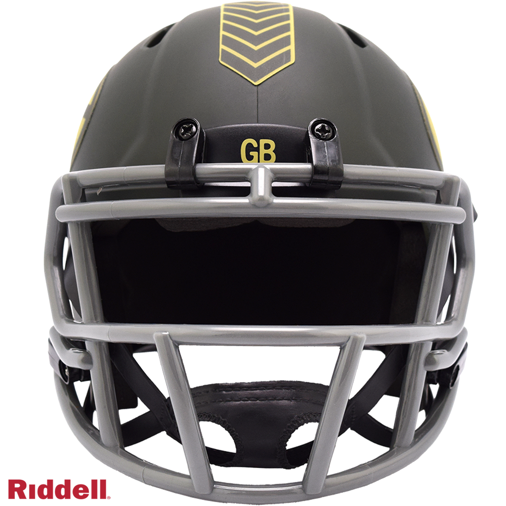 Green Bay Packers Helmet Riddell Replica Mini Speed Style Salute To Service 2025 - 6