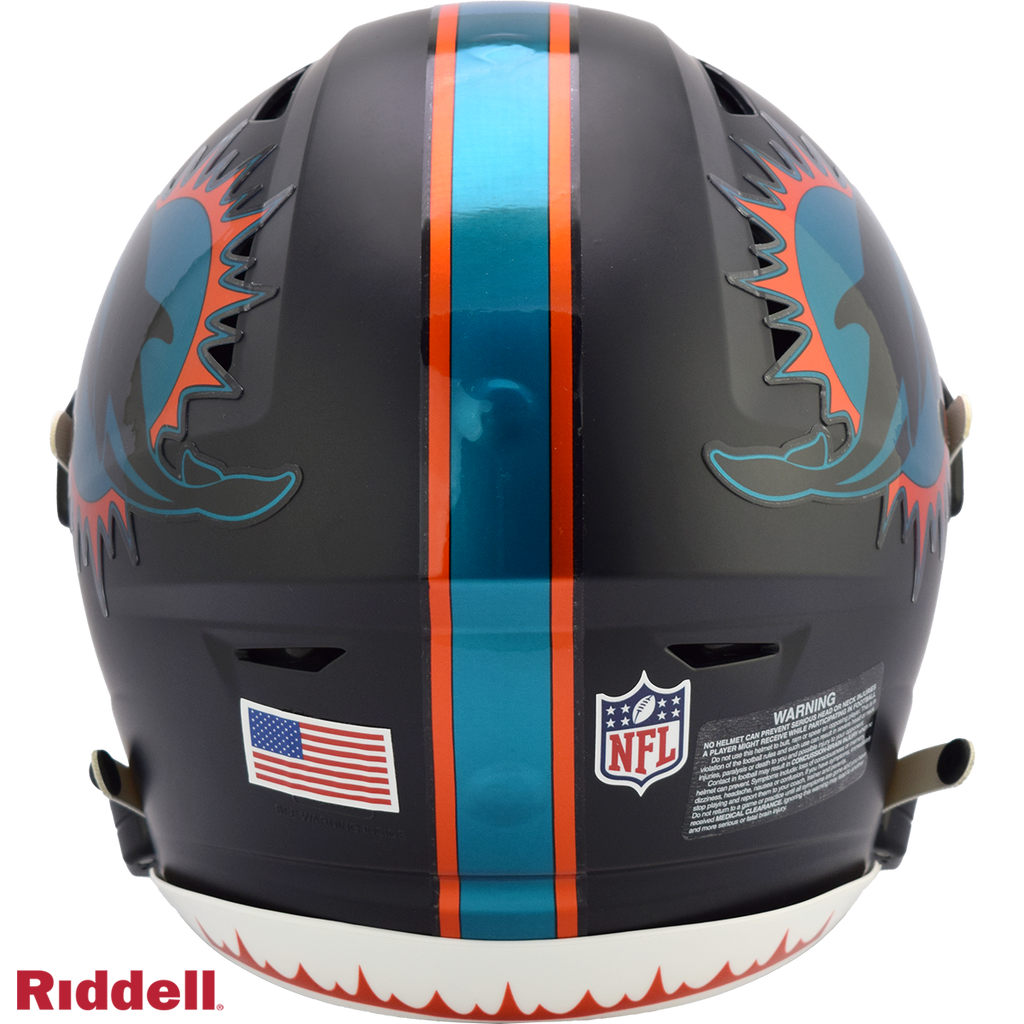 Miami Dolphins Helmet Riddell Authentic Full Size SpeedFlex Style Rivalry Alternate 2025 - Special Order - 13