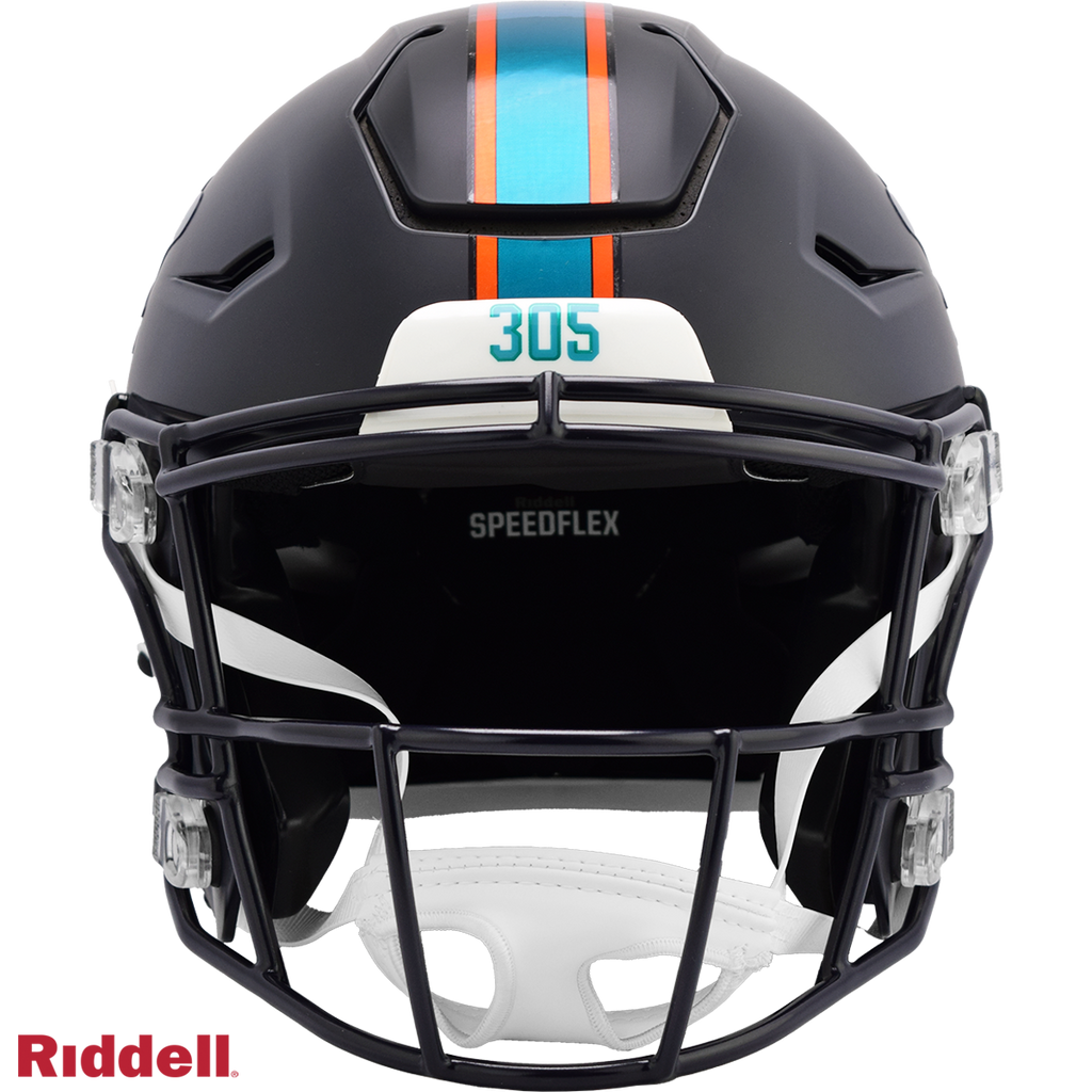 Miami Dolphins Helmet Riddell Authentic Full Size SpeedFlex Style Rivalry Alternate 2025 - Special Order - 13