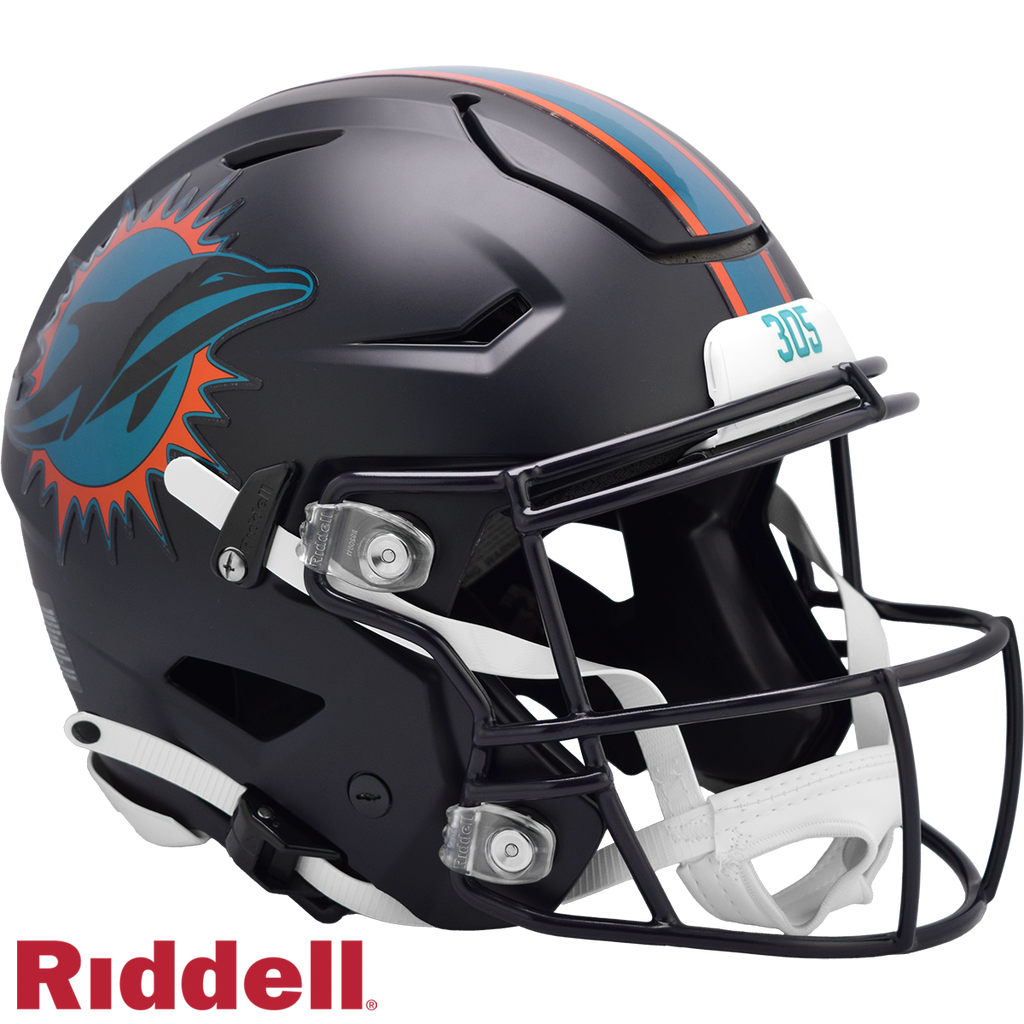 Miami Dolphins Helmet Riddell Authentic Full Size SpeedFlex Style Rivalry Alternate 2025 - Special Order - 13