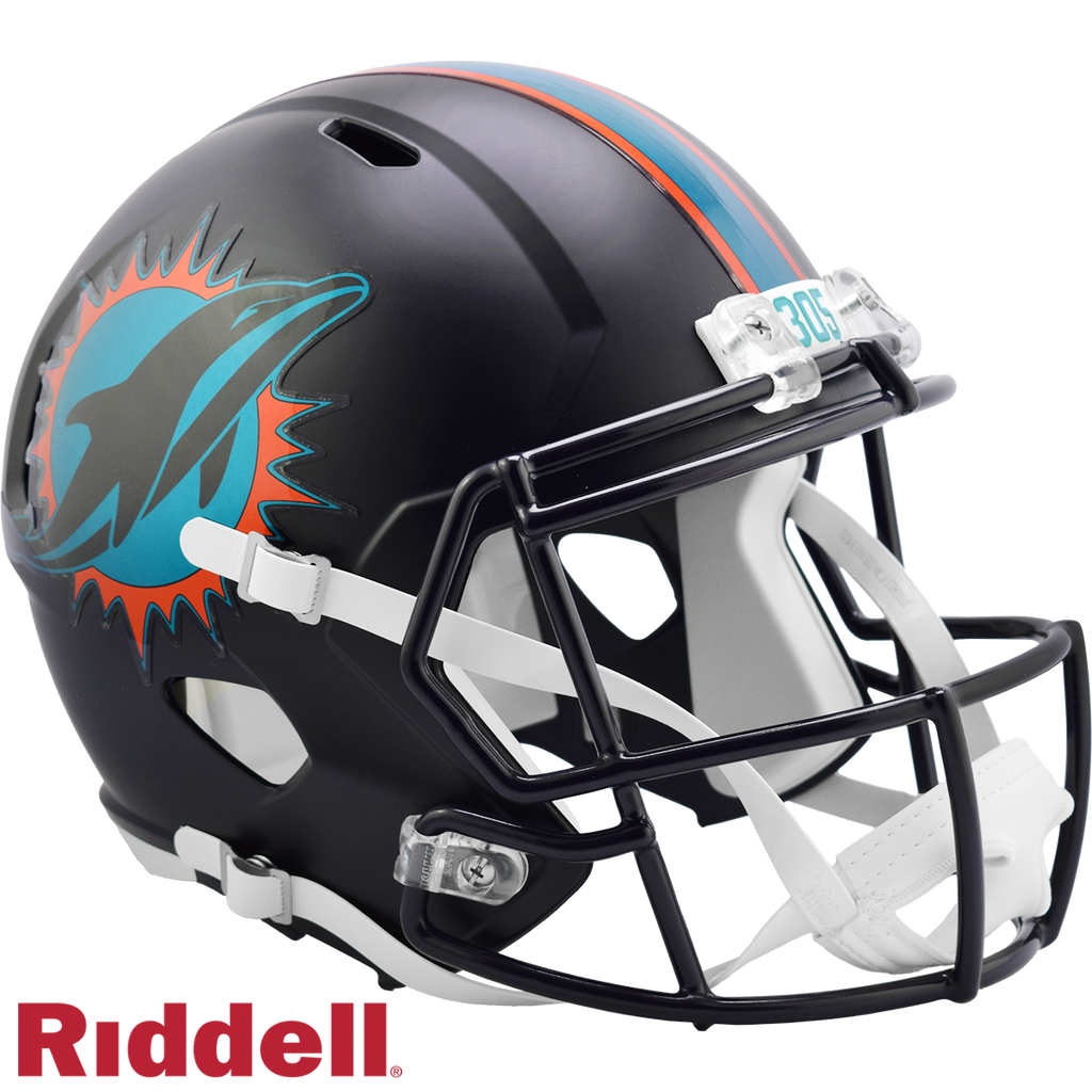 Miami Dolphins Helmet Riddell Replica Full Size Speed Style Rivalry Alternate 2025 - 13