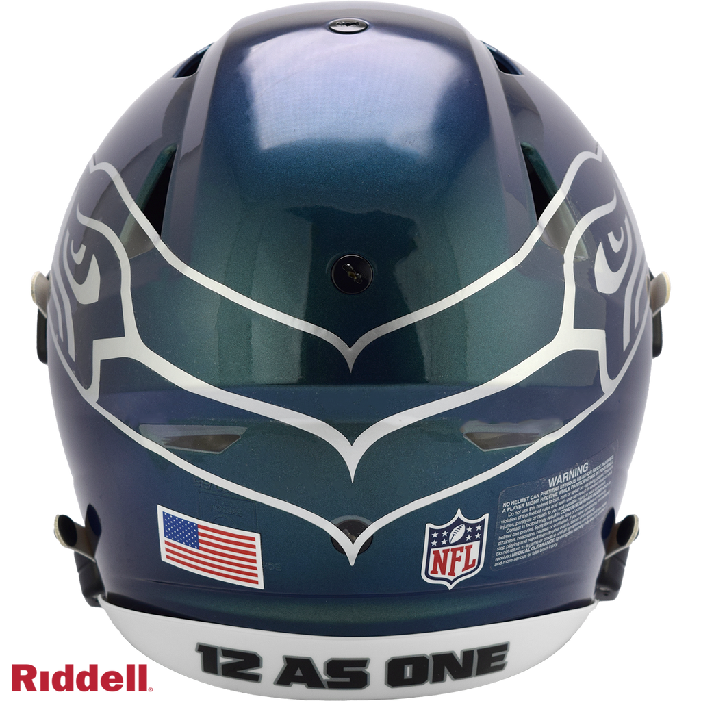 Seattle Seahawks Helmet Riddell Authentic Full Size SpeedFlex Style Rivalry Alternate 2025 - Special Order - 13