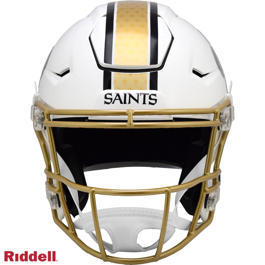 New Orleans Saints Helmet Riddell Authentic Full Size SpeedFlex Style On-Field Alternate 2025 - Special Order - 13
