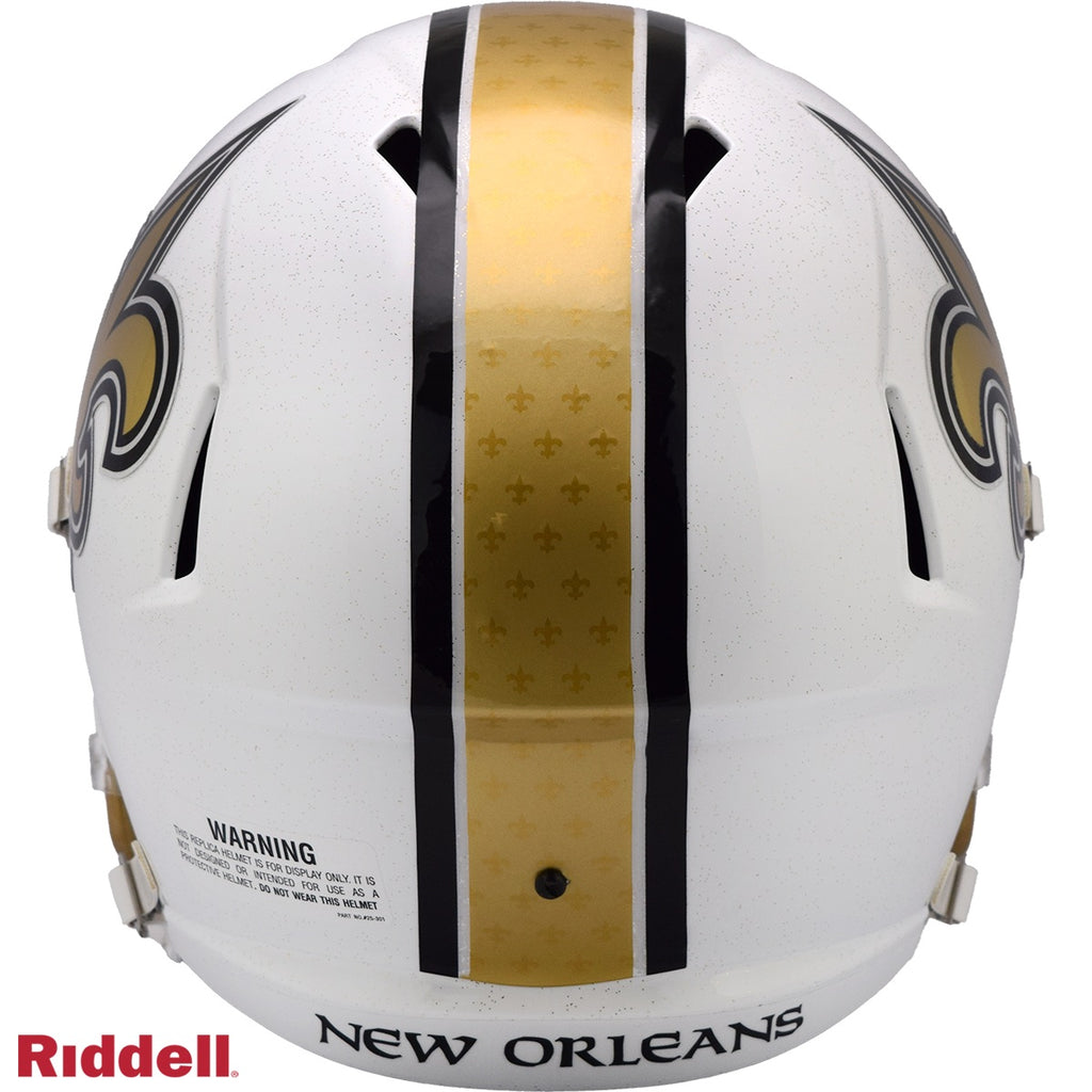 New Orleans Saints Helmet Riddell Replica Full Size Speed Style On-Field Alternate 2025 - Special Order - 13
